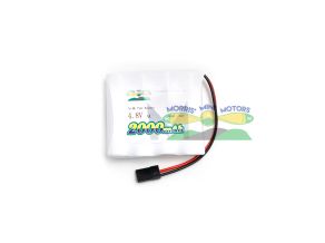 Morris’ Mini Motors 4.8v 2000mAh AA NiMh Flat Battery Pack with JR Plug 