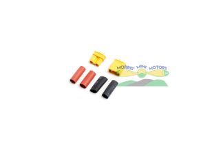 XT30 Plug / Connector Yellow with Heat Shrink (Male & Female)