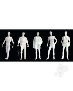 Male Figures, 1/8in (1:100), White (10 per pack)