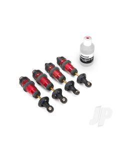 Shocks, GTR aluminium, Red-anodised (fully assembled with out springs) (4 pcs)