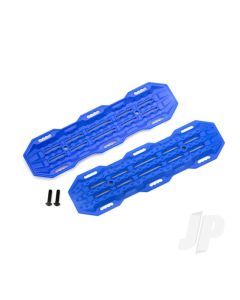 Traction boards, Blue / mounting hardware
