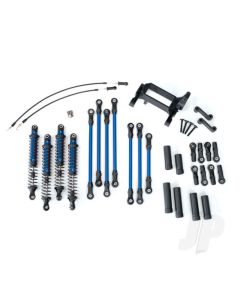 Long Arm Lift Kit, TRX-4, complete (includes Blue powder coated links, Blue-anodised shocks)