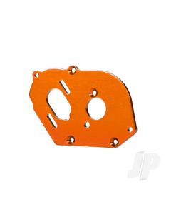 Plate, motor, 6061-T6 Aluminium (orange-anodised) (4mm thick) / 3x10mm CS with split and flat washer (2)