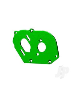 Plate, motor, 6061-T6 Aluminium (green-anodised) (4mm thick) / 3x10mm CS with split and flat washer (2)
