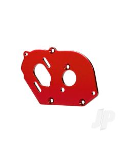 Plate, motor, 6061-T6 Aluminium (red-anodised) (4mm thick) / 3x10mm CS with split and flat washer (2)